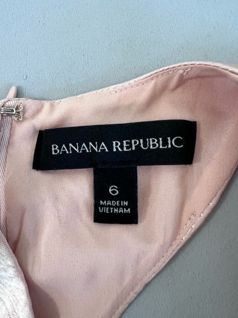 Banana Republic Rose Gold One-Shoulder Sheath Dress - Picture 4 of 7